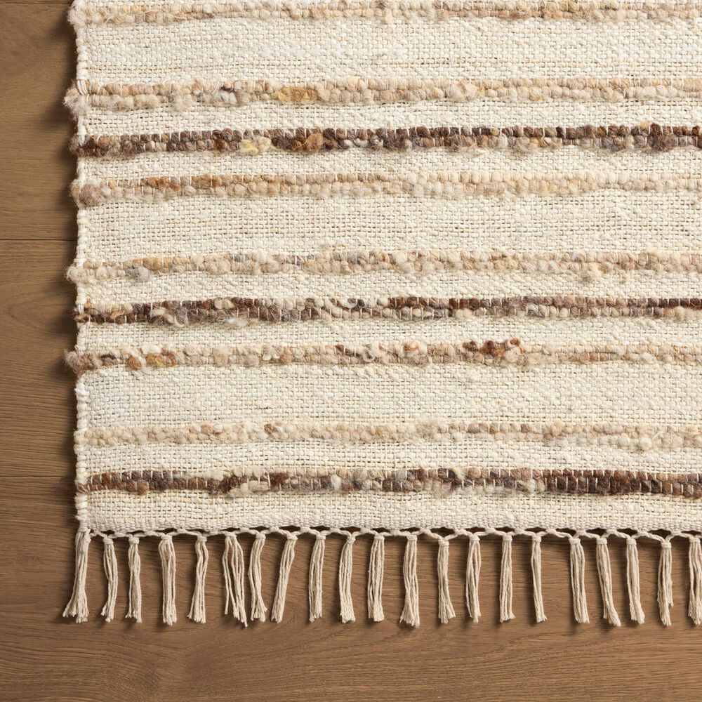 Magnolia Home Nico Ivory and Natural 5&#39; x 7&#39;6&quot; Area Rug, , large