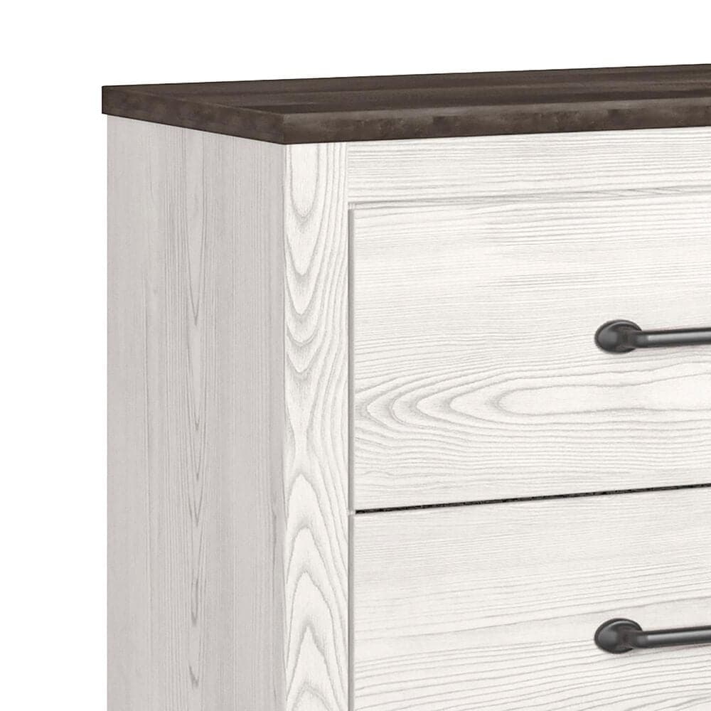 Ashley Gerridan 4 Piece Full Bedroom Set in White and Gray, , large