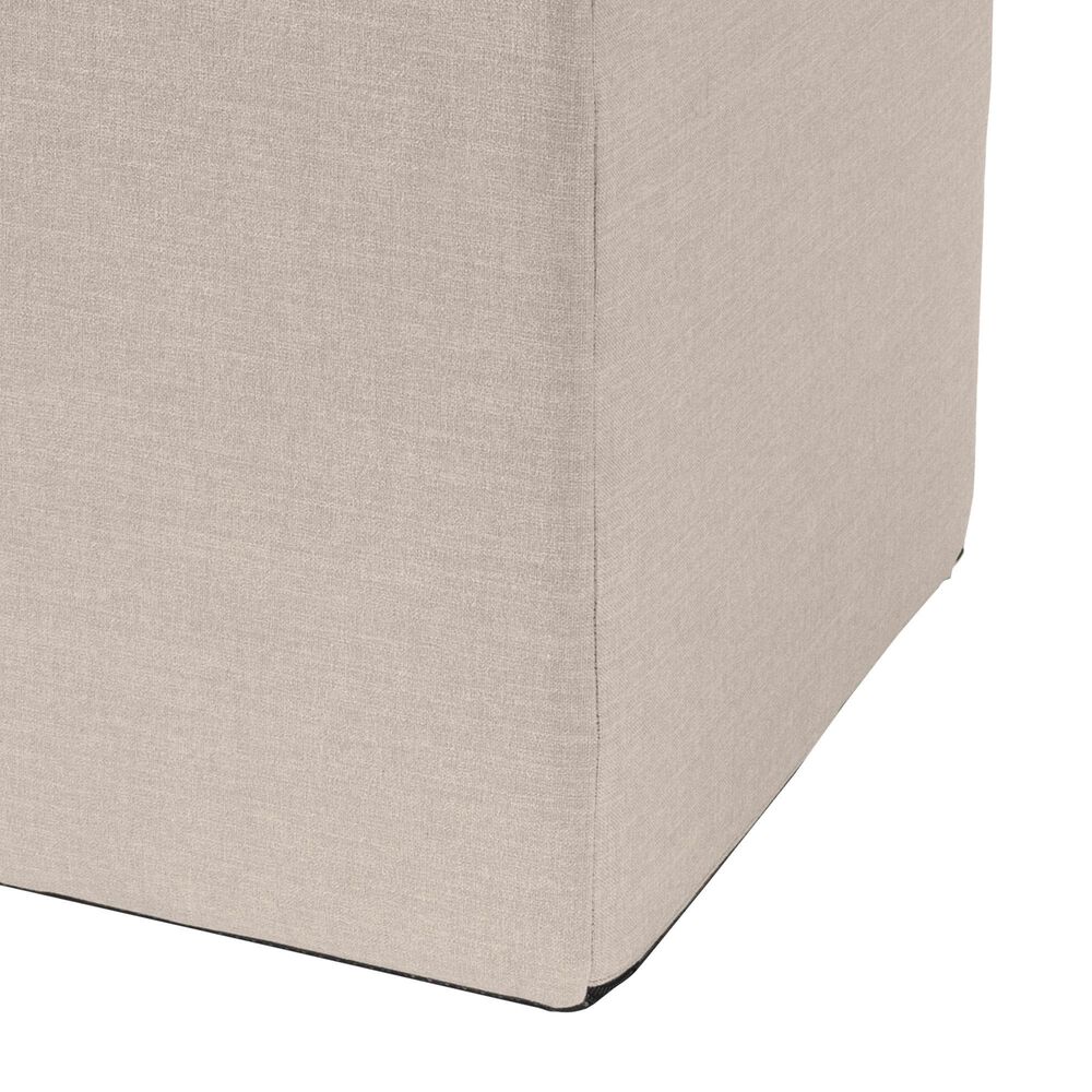 Jaxx Monroe Large Ottoman in Mist Light Grey, , large