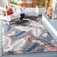 Safavieh Cabana CBN458T 4" x 6" Brown and Blue Indoor/Outdoor Area Performance Rug, , large