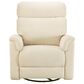 Appleseed Alden Power Swivel Glider Recliner in Snow, , large