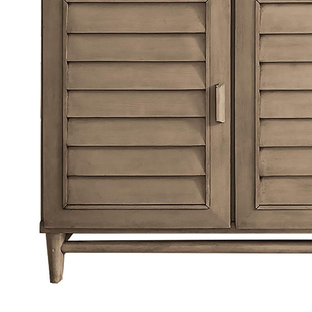 James Martin Vanities Portland 60&quot; Double Bathroom Vanity in Whitewashed Walnut with 3 cm Victorian Silver Quartz Top and Rectangular Sinks, , large