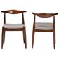 Baxton Studio Amato Side Chair in Walnut Brown (Set of 2), , large