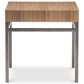 Bernhardt Collins Side Table in Nocino and Black Oxide, , large