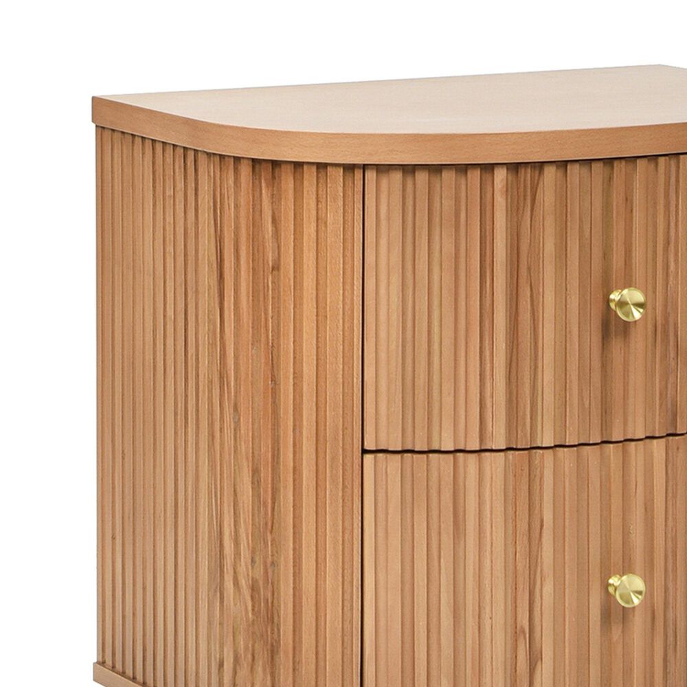 Jennifer Taylor Home Valentine Side Table in Natural Brown, , large