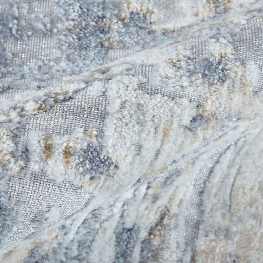 Feizy Laina 4&#39; x 6&#39; Blue and Ivory Area Rug, , large