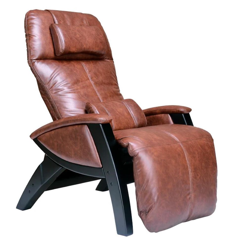 Svago Zero Gravity Massage Chair in Cognac Faux Leather, , large