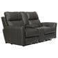 Catnapper Fredda Power Reclining Console Loveseat with Power Headrest in Anthracite, , large