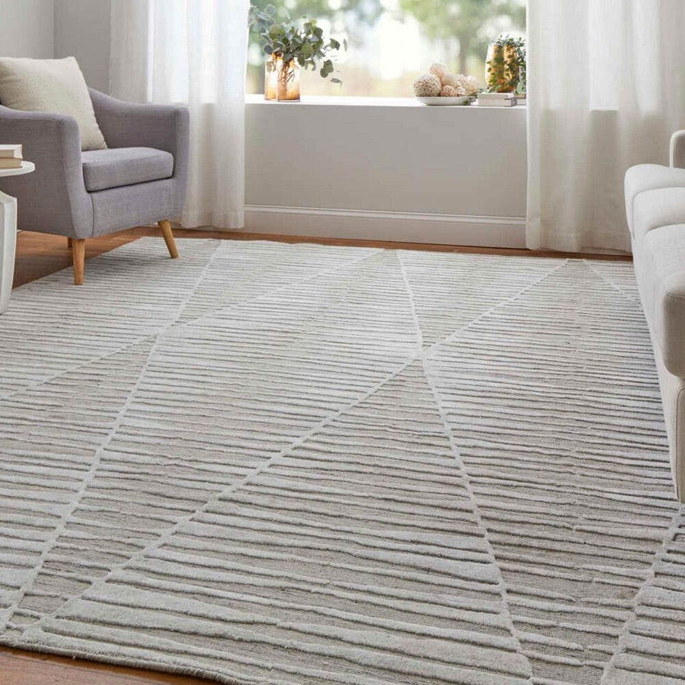 Feizy Elias 3&#39;6&quot; x 5&#39;6&quot; Ivory and Gray Area Rug, , large