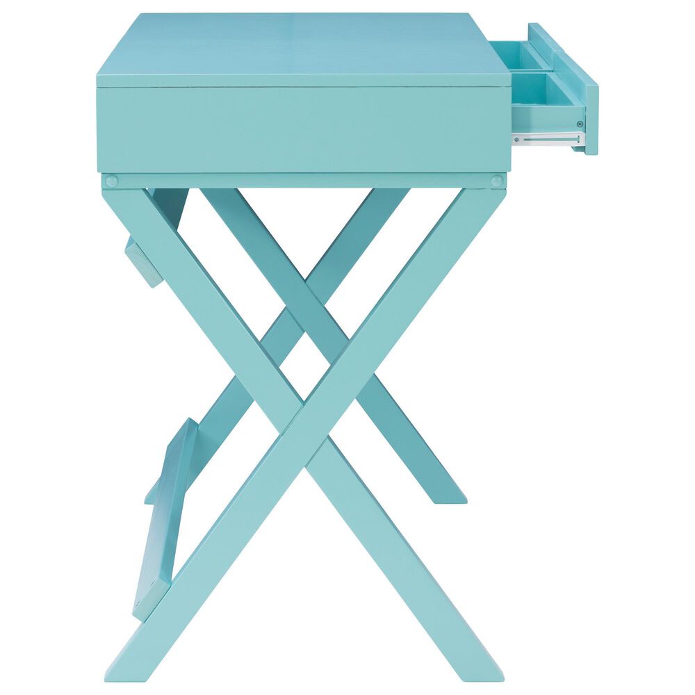 Linon Home Decor Peggy Writing Desk in Baby Blue, , large
