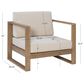Linon Home Decor Silas Patio Arm Chair in Beige, , large