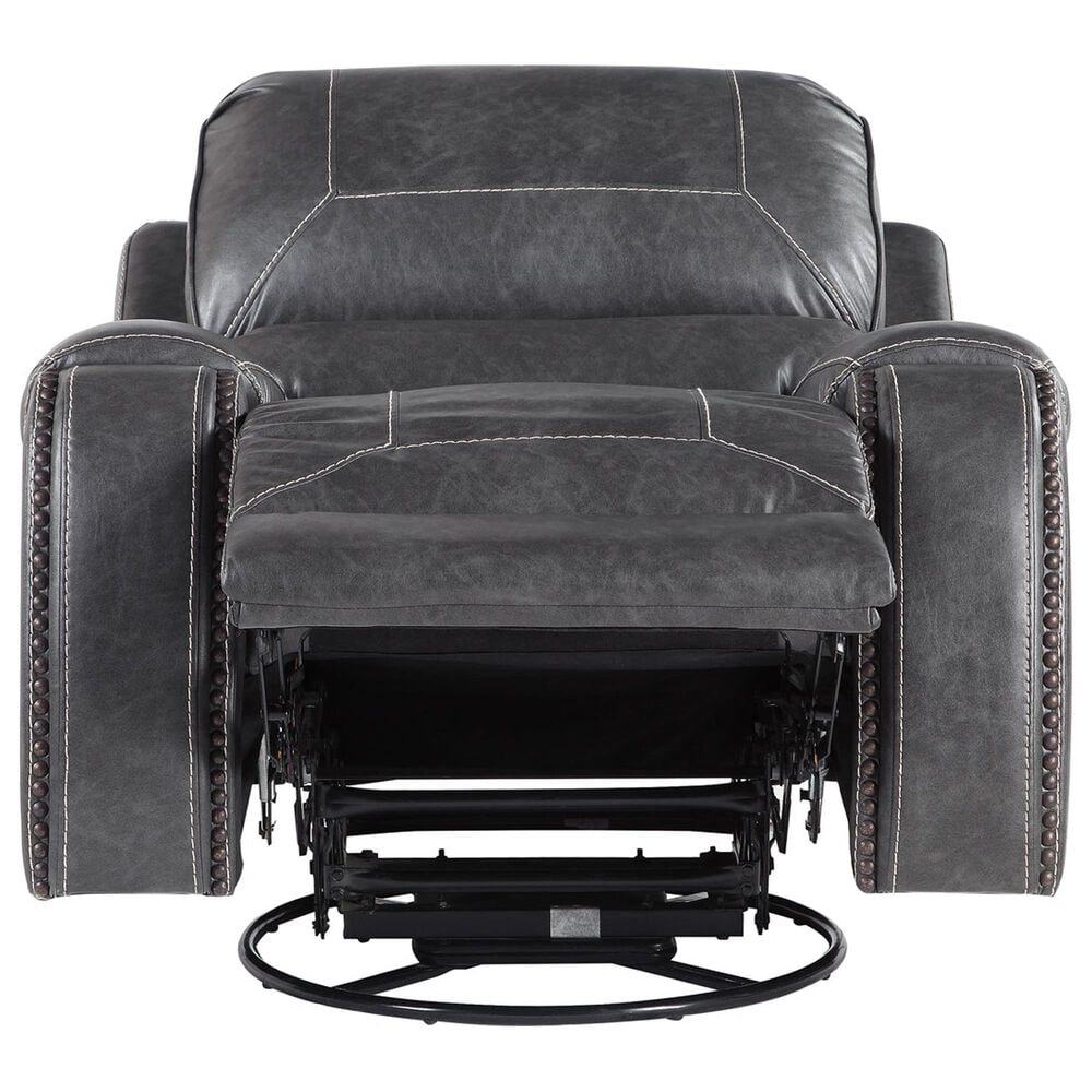 Steve Silver Keily Manual Swivel Glider Recliner in Dove Grey, , large
