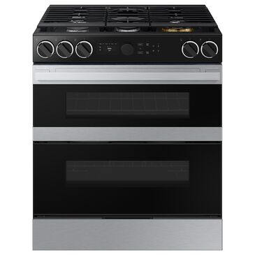 Samsung Bespoke Bespoke 6.0 Cu. Ft. Smart Slide-In Gas Range with Flex Duo in Stainless Steel, , large