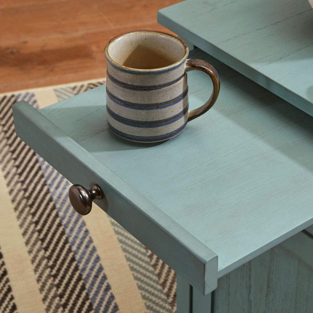 Ashley Treytown Chairside End Table in Teal, , large