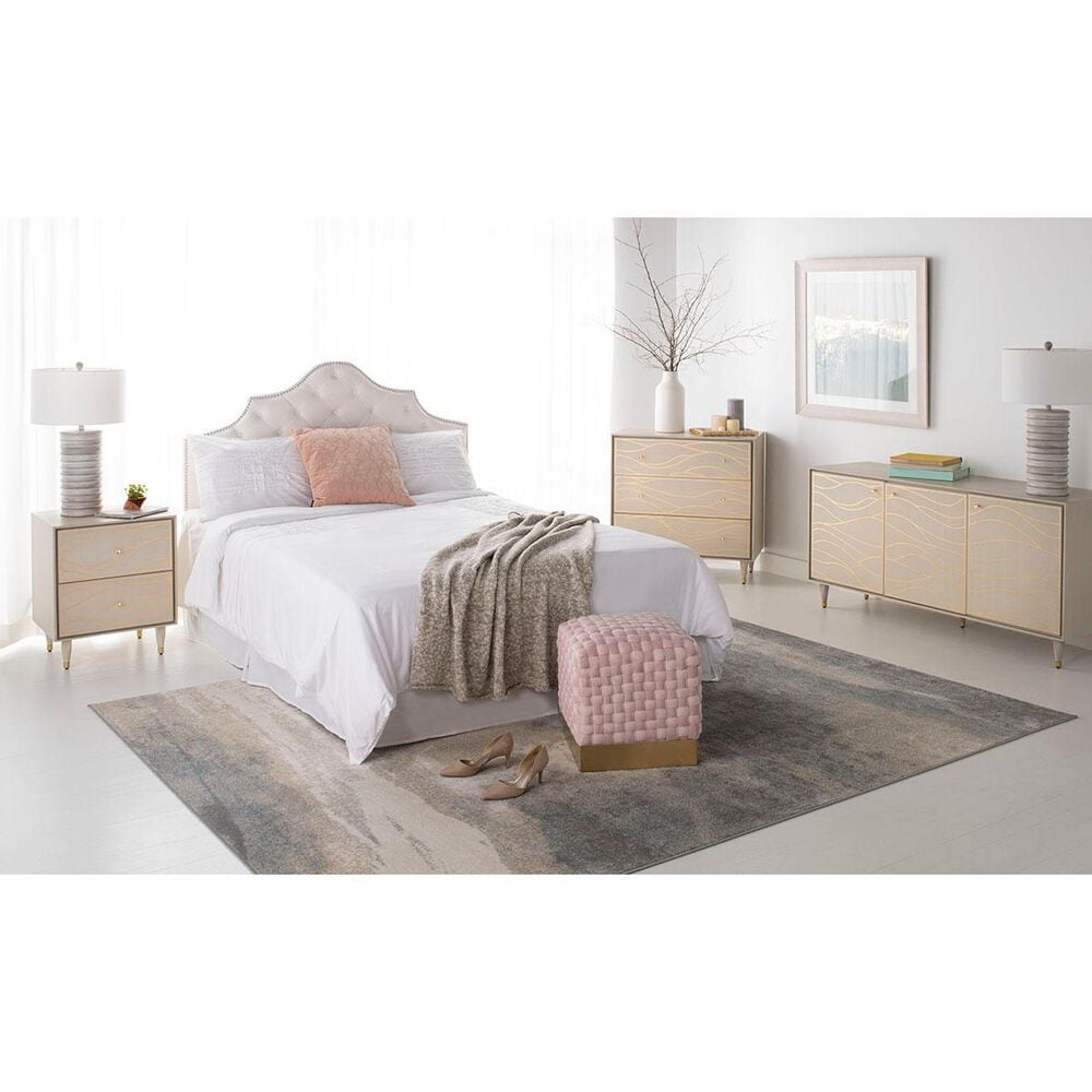 Safavieh Broderick Nightstand in White Gold, , large