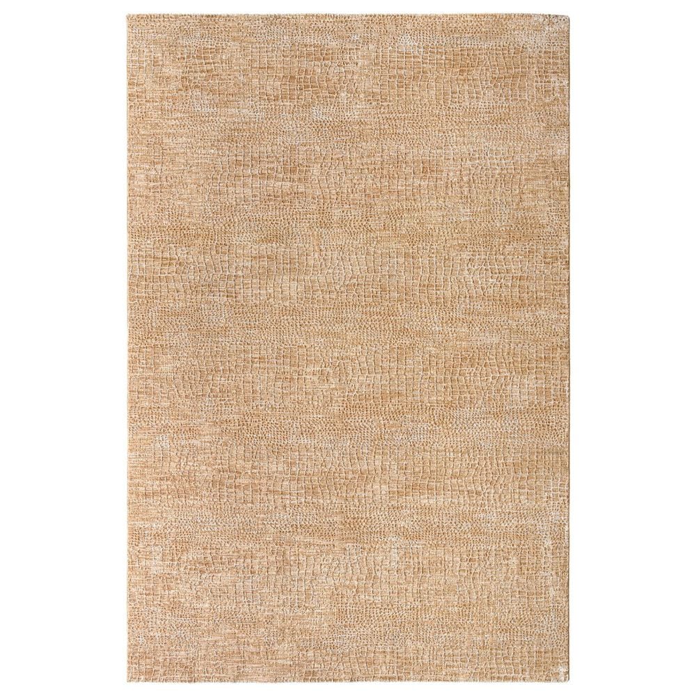 Surya Masterpiece Light Gray, Beige, Tan and Medium Brown 5" x 7"5" Area Rug, , large