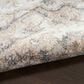 Nourison Astra Machine Washable 7"10" x 10" Silver and Grey Area Rug, , large