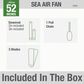 Hunter Sea Air 52" Outdoor Ceiling Fan in White, , large