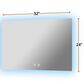 Lexora Home Vellum 32" x 24" LED Vanity Mirror, , large