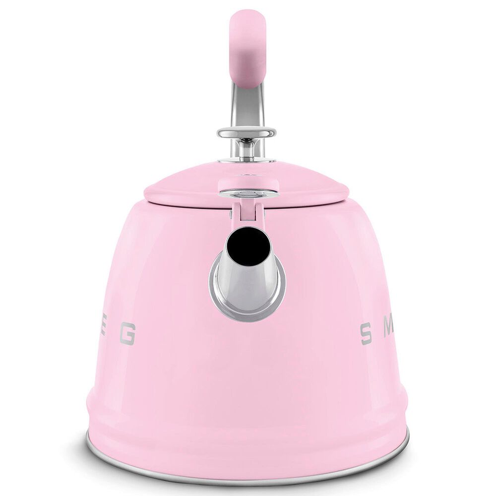SMEG Retro Style 10-Cup Whistling Kettle in Pink, , large