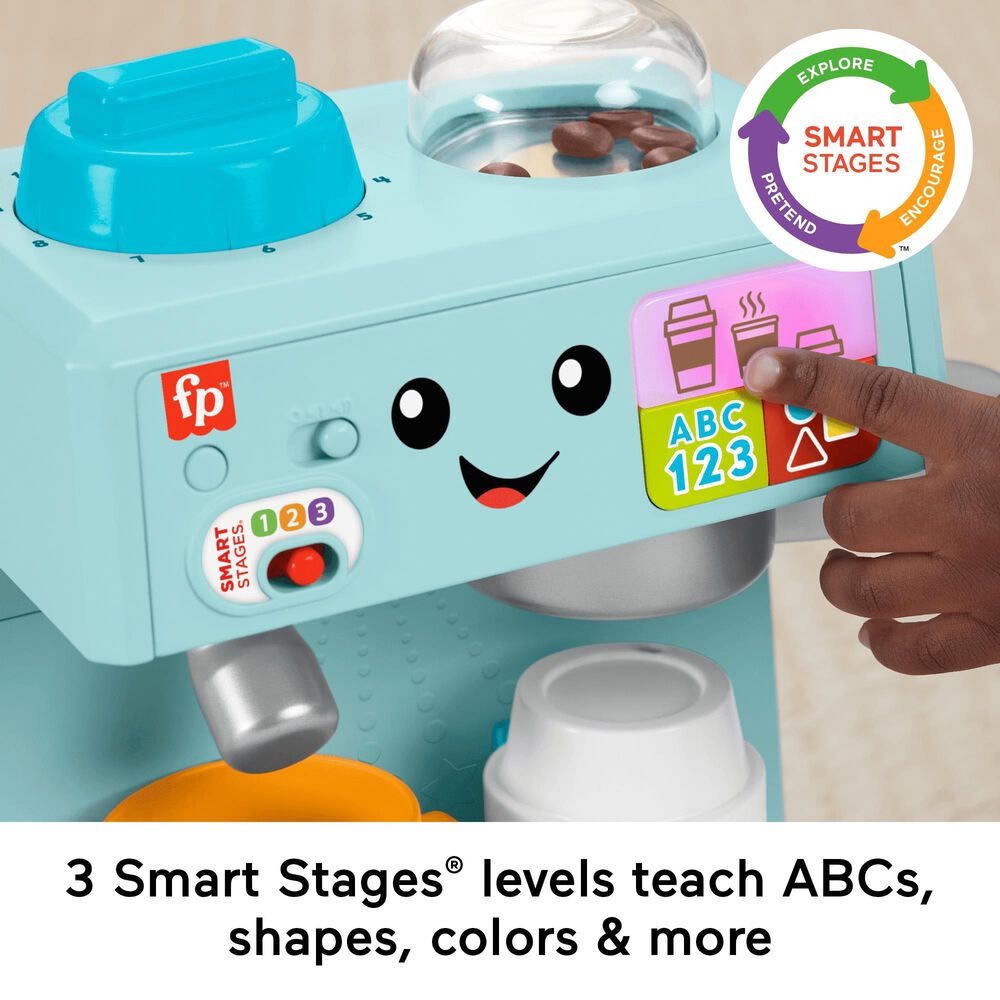 Fisher Price Laugh and Learn Learn and Serve Coffee Cafe Playset in Multicolor, , large