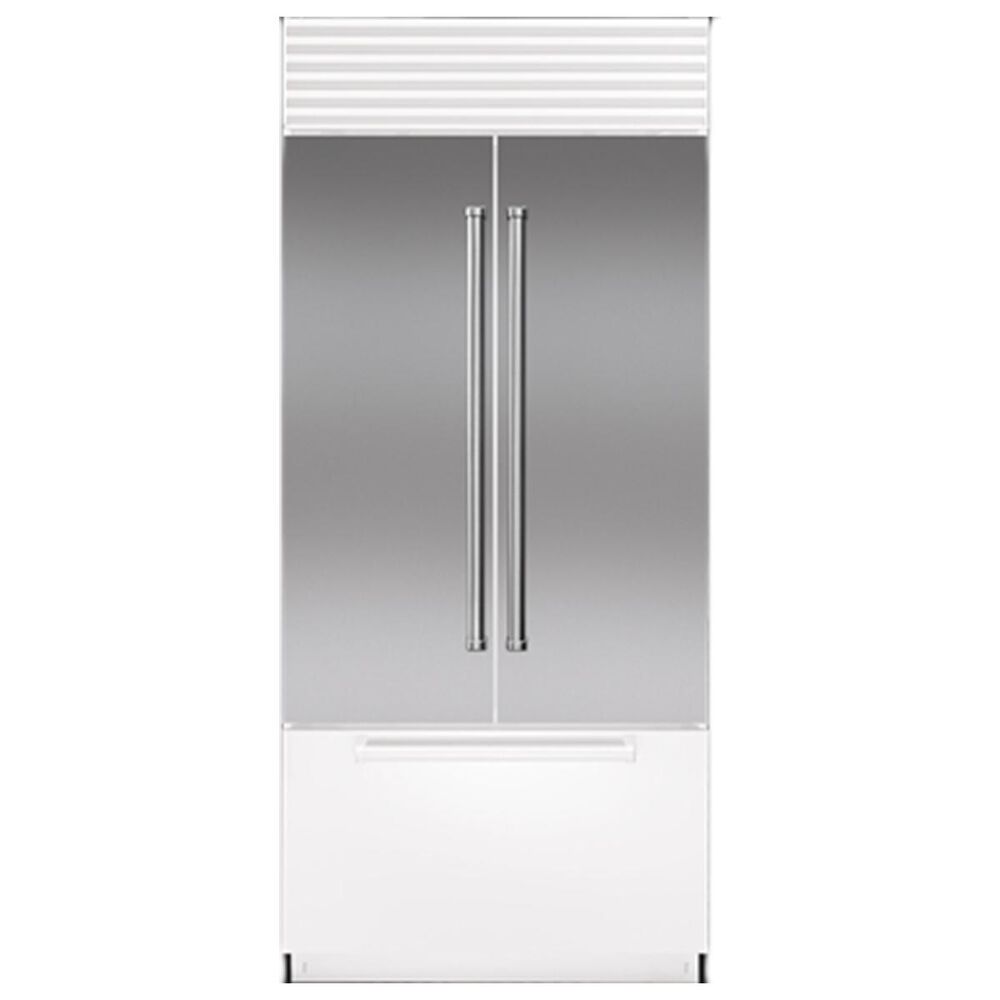 Roth Distributing 36" French Door Flush Inset Door Panel with Professional Handle in Stainless Steel, , large