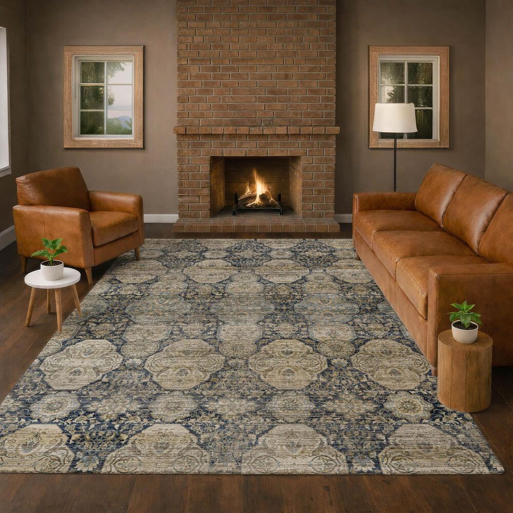 Dalyn Rug Company Aristo AR8 Navy 5' x 7'6" Area Rug, , large