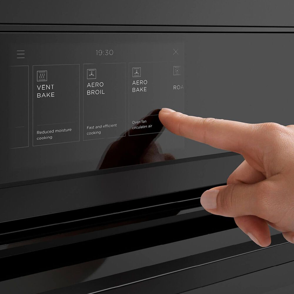 Fisher &amp; Paykel 30&quot; Electric Single Wall Oven with Electronic Touch Control in Black, , large