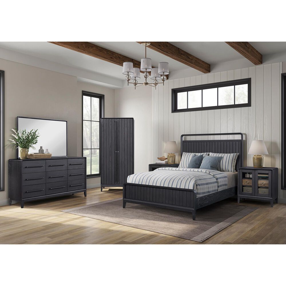 Bernards Furniture Elure Peppercorn Tall Armoire with Clothing Rod in Peppercorn Finish, , large