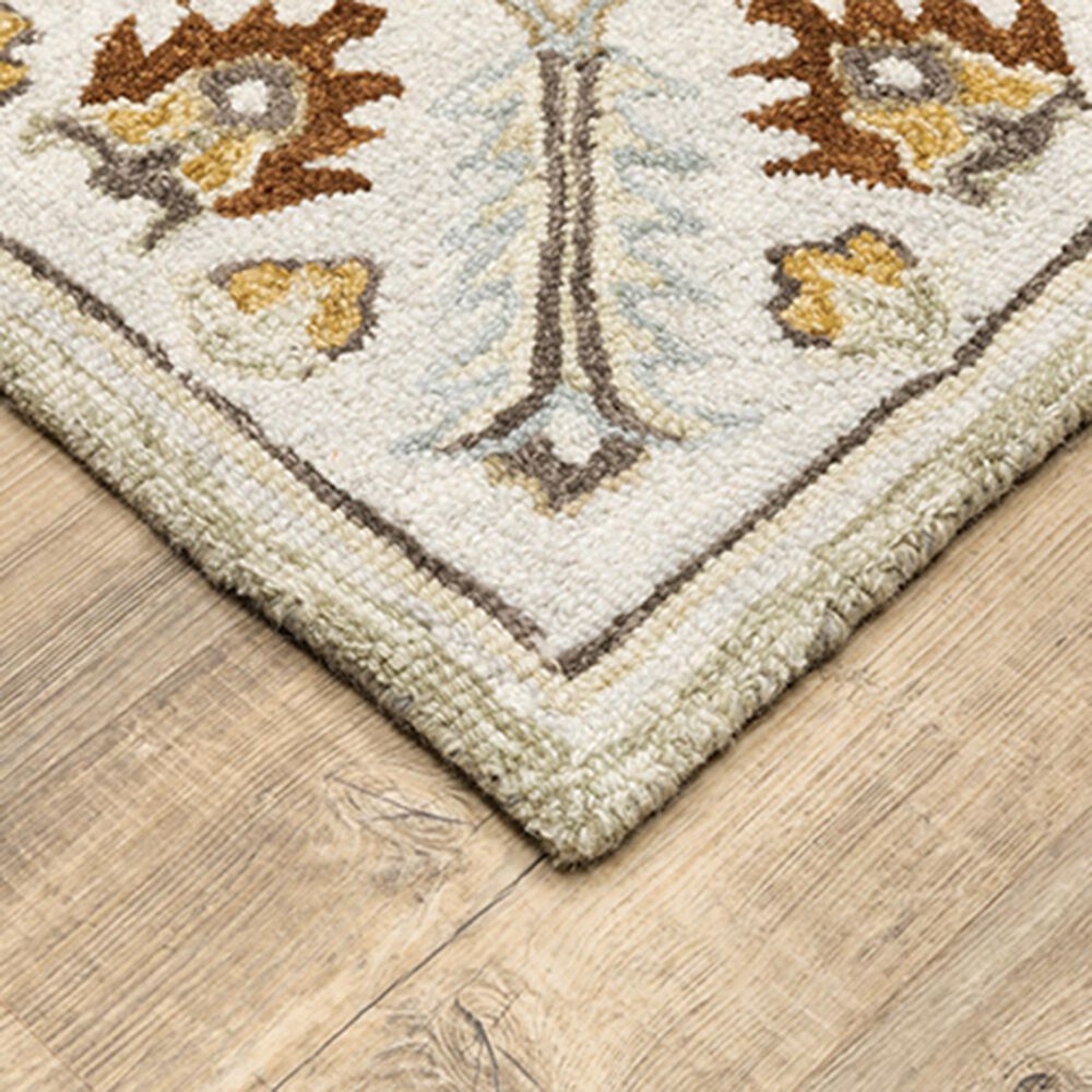 Oriental Weavers Alfresco Medallion 28403 10&#39; x 13&#39; Ivory Area Rug, , large