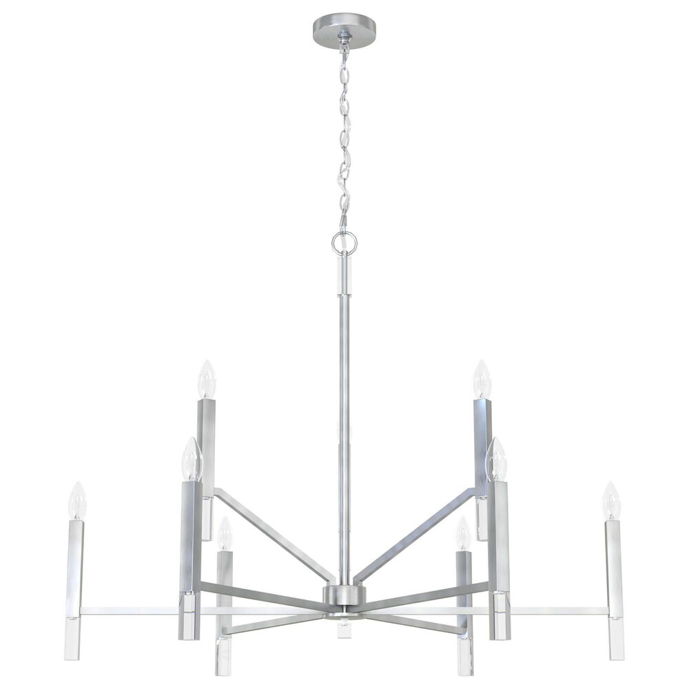 Hunter Sunjai 9-Light Chandelier in Brushed Nickel, , large