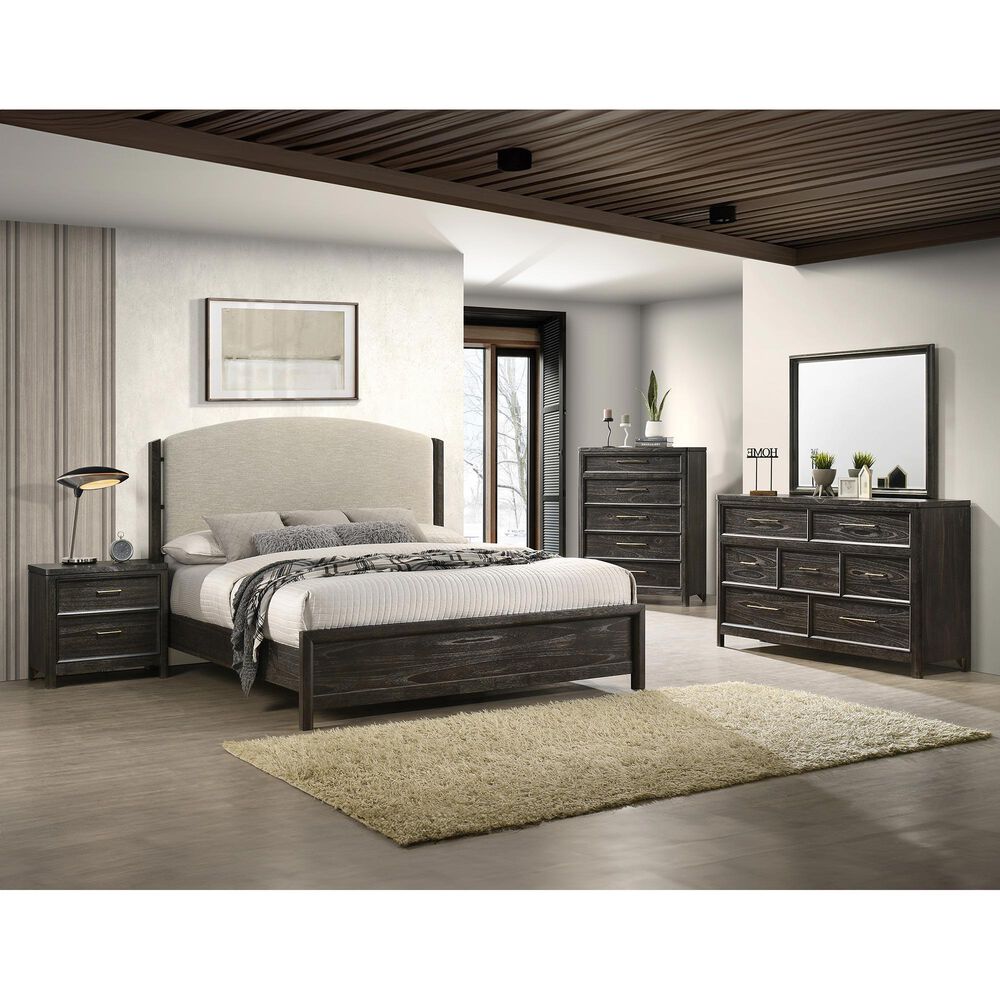 Crown Mark Ethel 5-Drawer Chest in Brown, , large