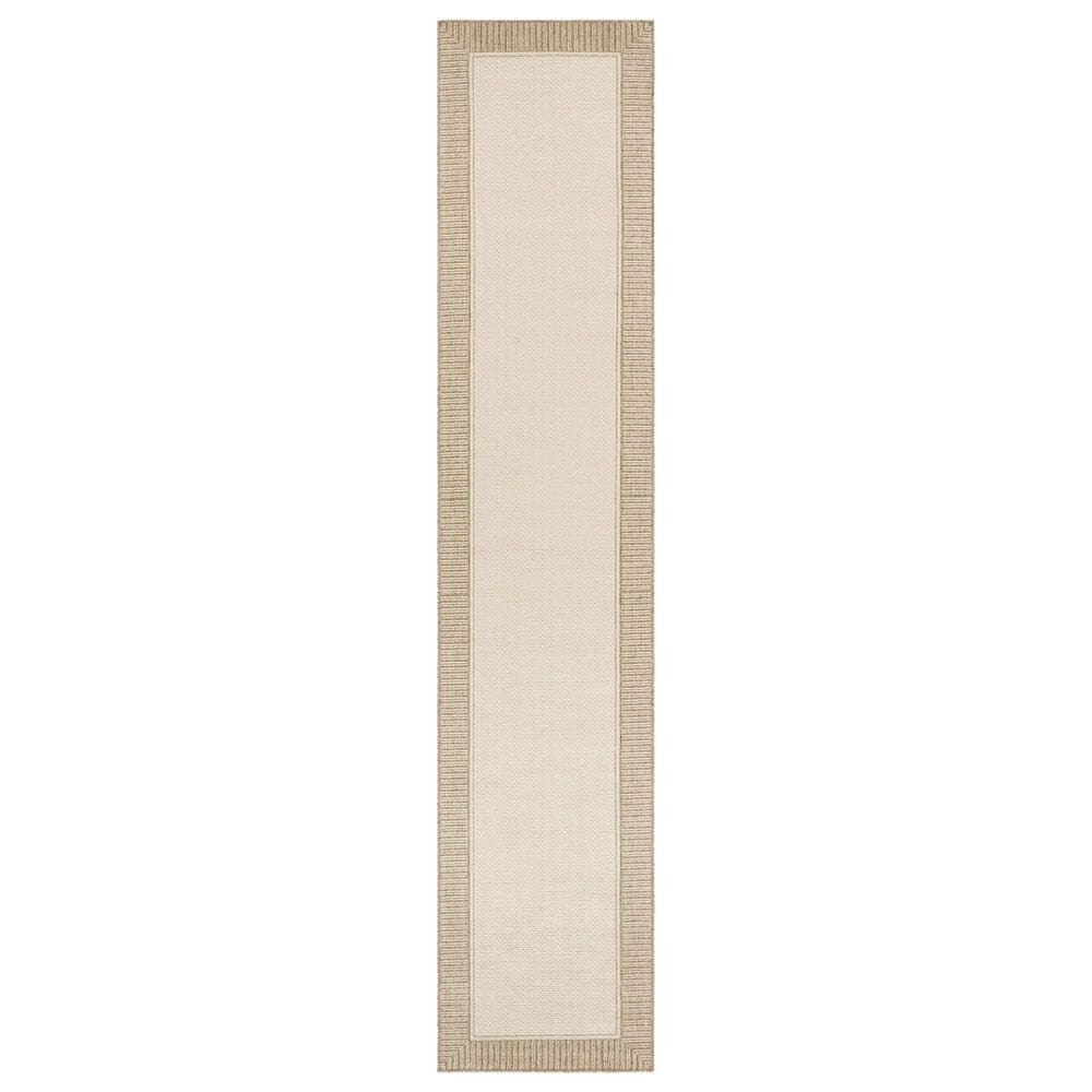 Surya Alfresco 2&#39;5&quot; x 11&#39;10&quot; Brown and Beige Indoor/Outdoor Runner, , large
