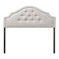 Baxton Studio Cora Full Upholstered Headboard in Greyish Beige, , large