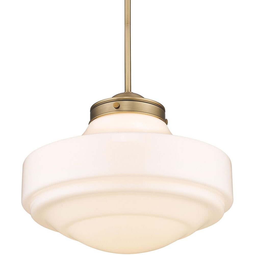Golden Lighting Ingalls 1-Light Pendant Light in Modern Brass, , large