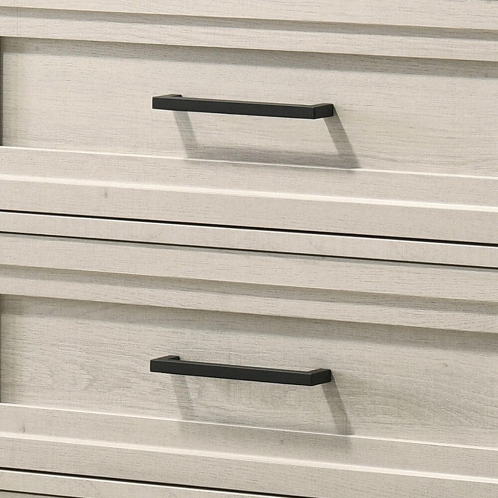Crown Mark Lorraine 6 Drawer Dresser in Antique White, , large
