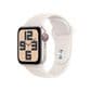 Apple Watch SE GPS + Cellular 40mm Starlight Aluminum Case with Starlight Sport Band - S/M, , large