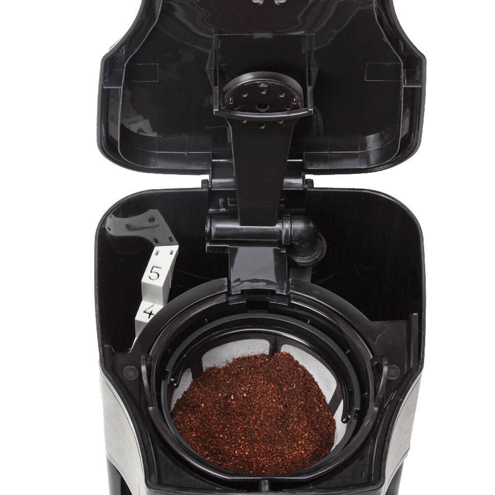 Jura 5-Cup 25 Oz Mini Drip Coffee Maker in Black and Stainless Steel, , large