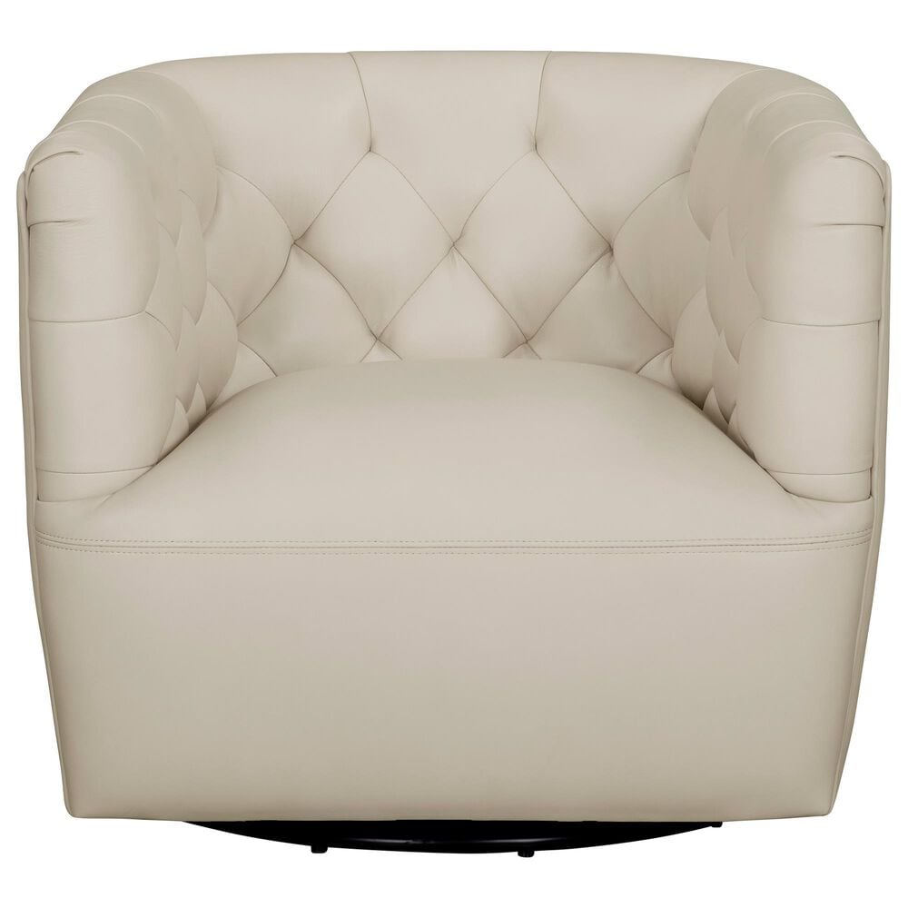 Italiano Furniture Cambria Mira Swivel Chair in Taupe, , large