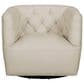 Italiano Furniture Cambria Mira Swivel Chair in Taupe, , large