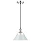 Golden Lighting Orwell 1-Light Medium Pendant with Dusky Blue Shade in Chrome, , large