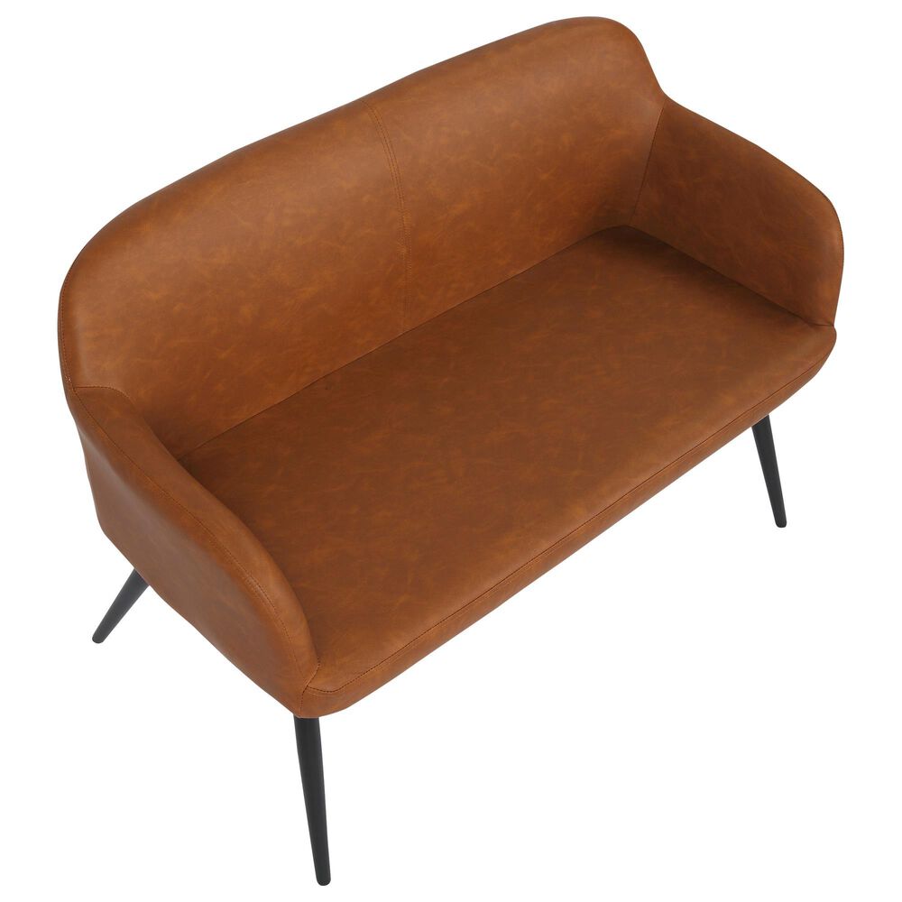 Lumisource Daniella Bench in Camel/Black, , large