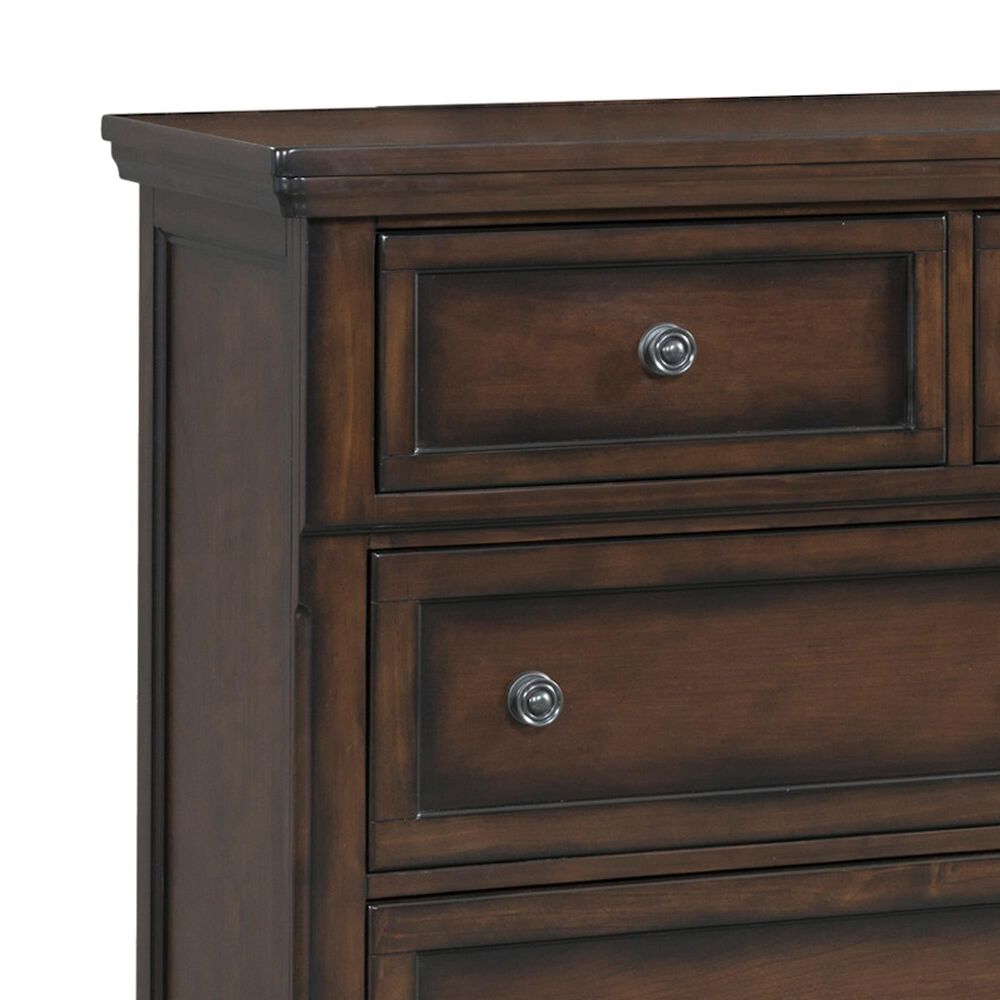 Mayberry Hill Kingston 4-Piece Queen Bedroom Set in Rich Walnut, , large