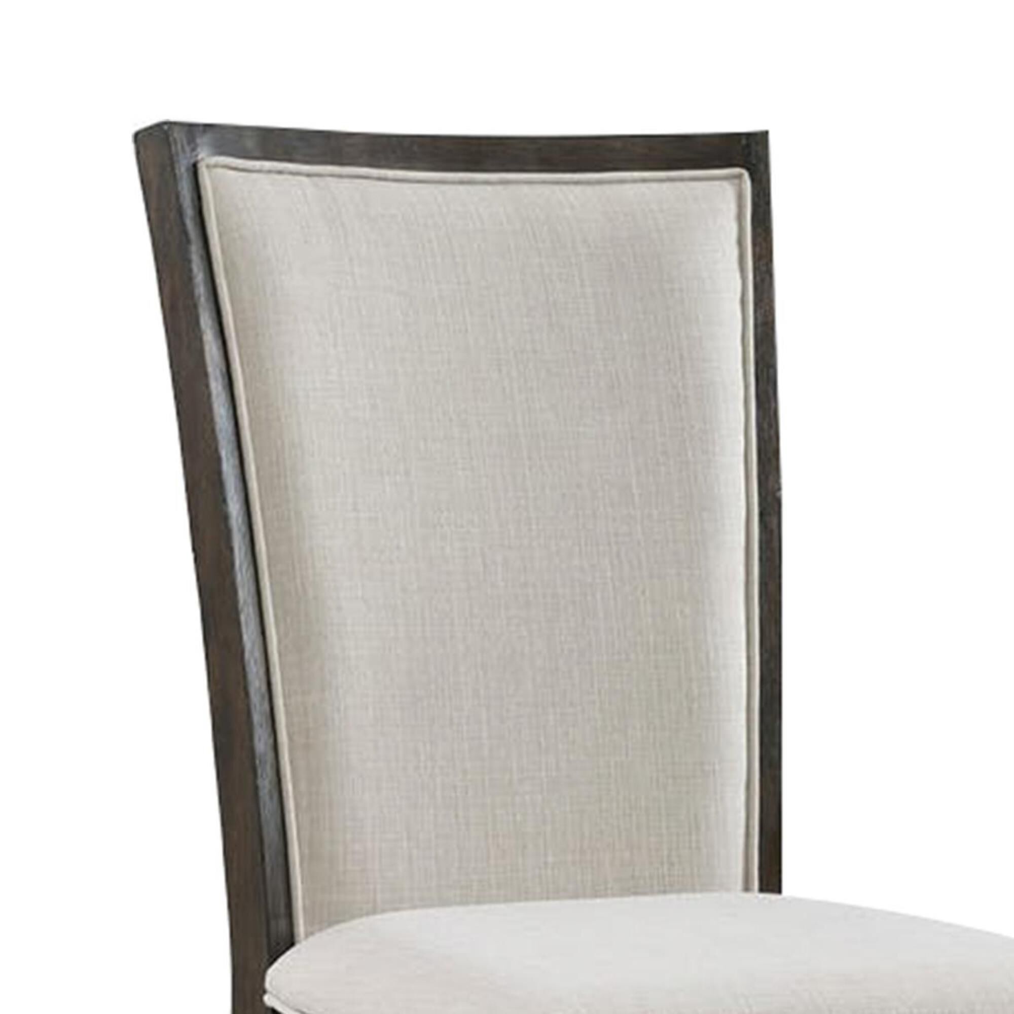 Mayberry Hill Grady Slat Back Polyester Upholstered Side Chair in