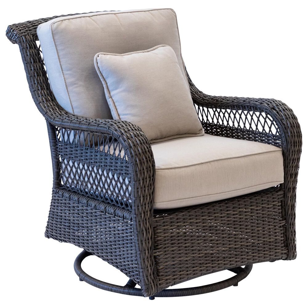 Clear Creek Collection Swivel Glider Chair W/pillow, , large