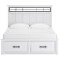 Ashley Ashbryn King Storage Bed in White and Natural, , large