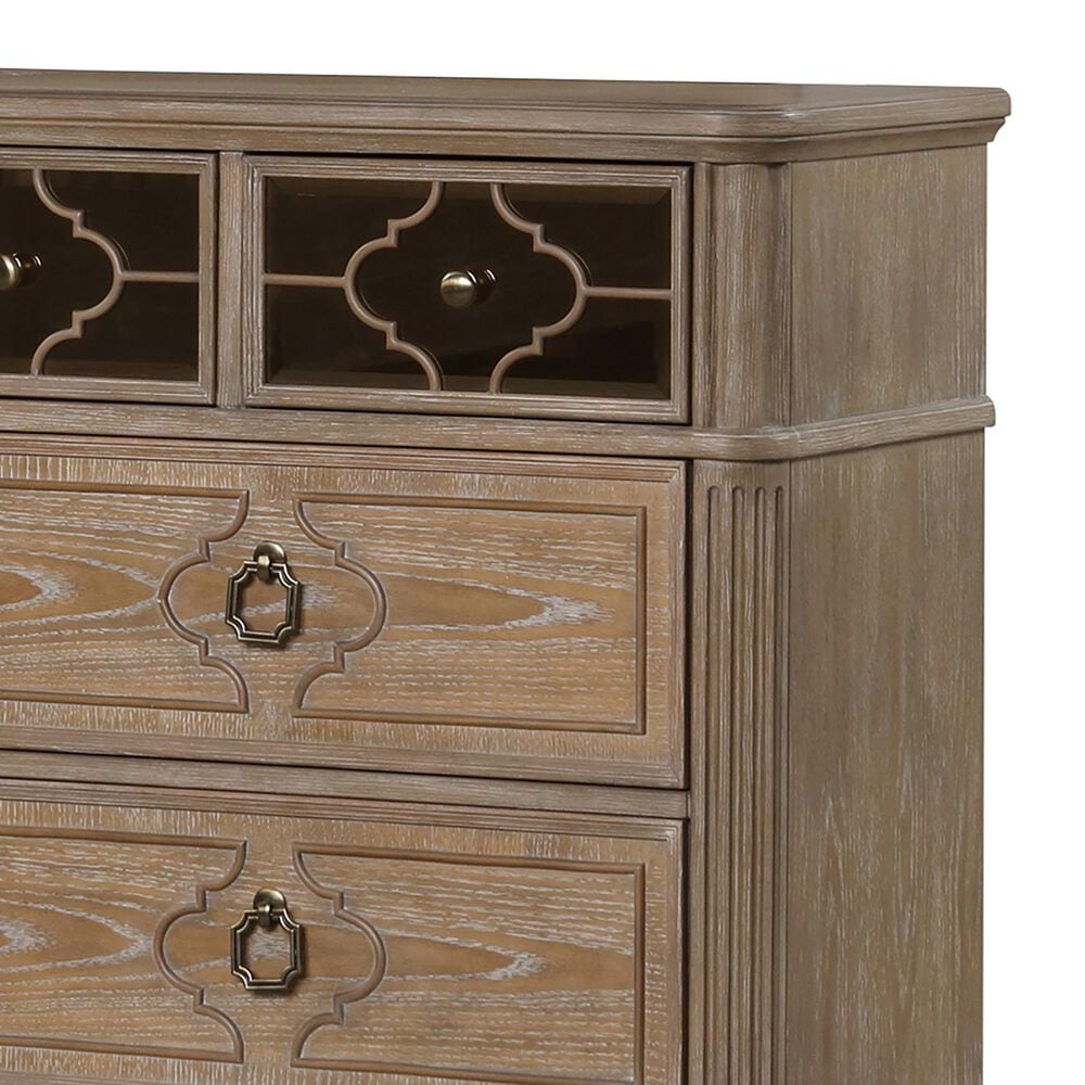 Furniture of America Lyris 7-Drawer Dresser in Rustic Oak, , large