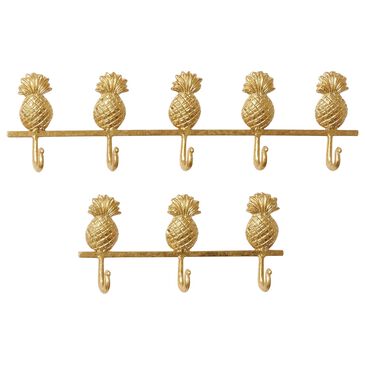 Maple and Jade Wall Hook in Gold (Set of 2), , large