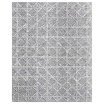 Feizy Corwin 1"6" Square Silver and Ivory Area Rug, , large
