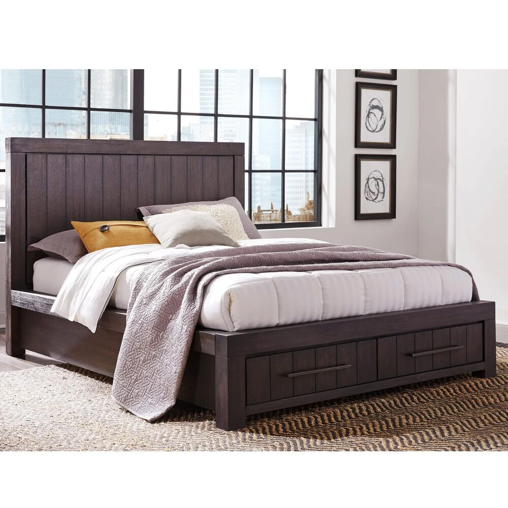Urban Home Heath King Storage Bed in Basalt Gray, , large